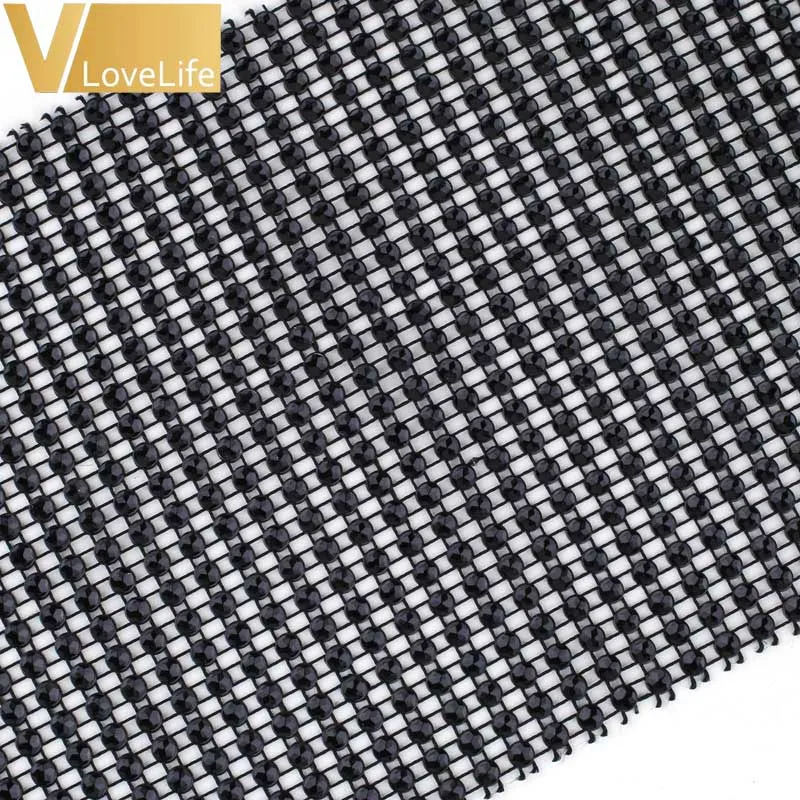 Разноцветная Хрустальная Алмазная сетка cinta Стразы Лента для свадебной