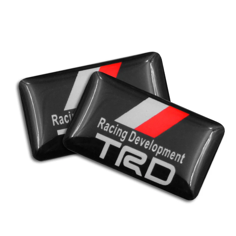 Накладки на колесные диски автомобиля 4Pcs+4Pcs в стиле TRD Racing с логотипами для Toyota CROWN COROLLA REIZ.