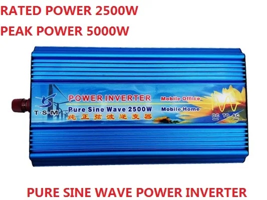 Inversor De Corriente Onda Pura синусоидальный DC24V к AC110v 60 Гц 2500 Вт | Обустройство дома