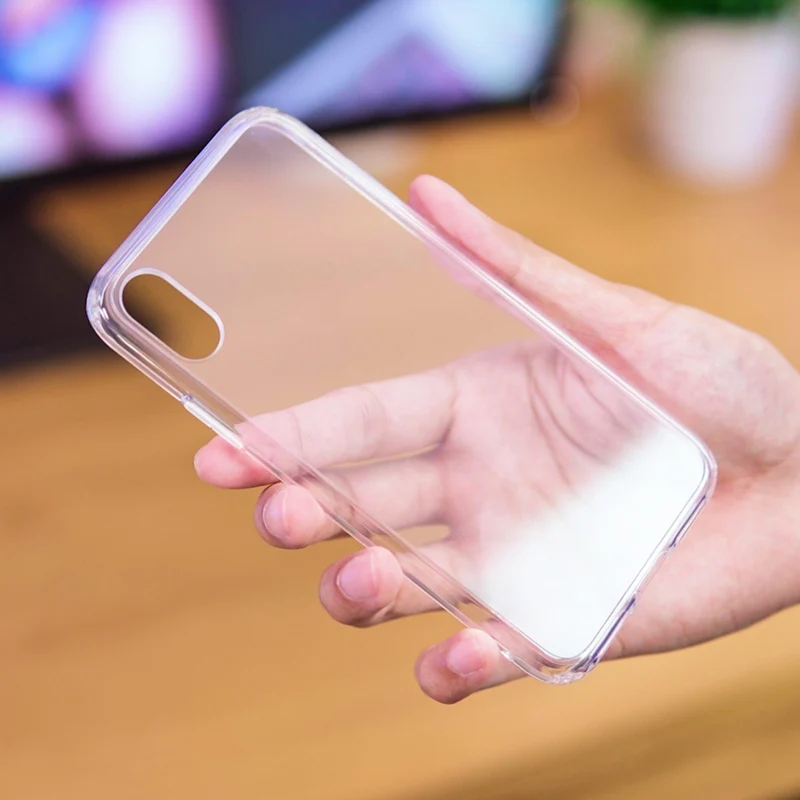 ТПУ бампер акриловый прозрачный жесткий чехол для телефона iPhone 11 Pro 12 Max Xs XR X 8 7 Plus