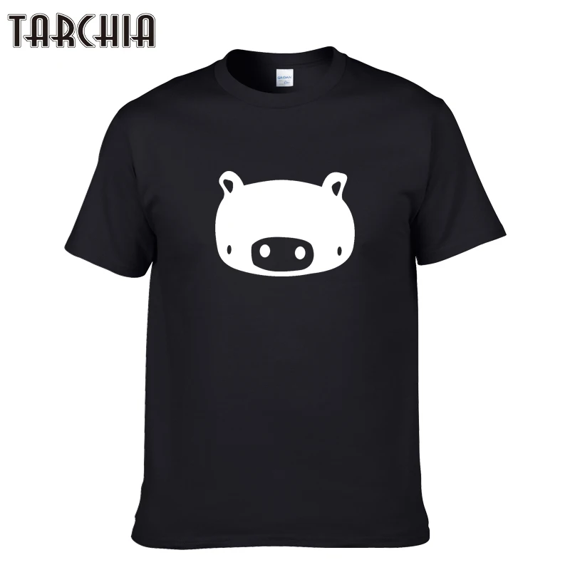 TARCHIA мужские летние топы и футболки Стиль мужской с О-образным вырезом коротким