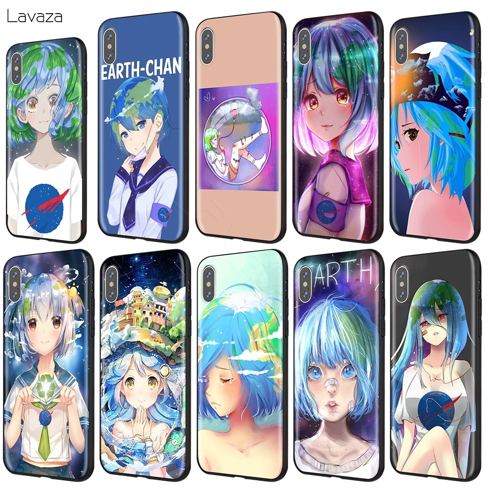 Аниме Чехол Lavaza Earth Chan для iPhone 12 mini 11 Pro XS Max XR X 8 7 6 6S Plus 5 5s se | Мобильные телефоны и