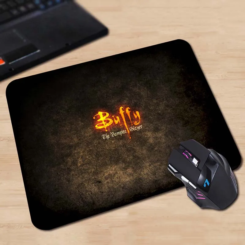 Babaite Buffy Охотник на вампиров резиновый, мягкий, для игр мышь игры черный коврик для мыши мальчик подарок коврик для мышки блокнот коврики для мышки - Цвет: 18x22cm