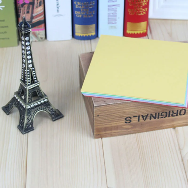 100 шт. квадратный раскладной Бумага цветной двусторонний листов и рисунком в виде