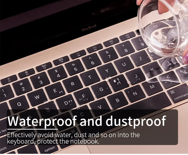 Крышка клавиатуры mac 12 13 13,3 15 дюймов macbook air pro retina A1990 A1932 A1706 A1707 Водонепроницаемая клавиатура ноутбука защитная пленка