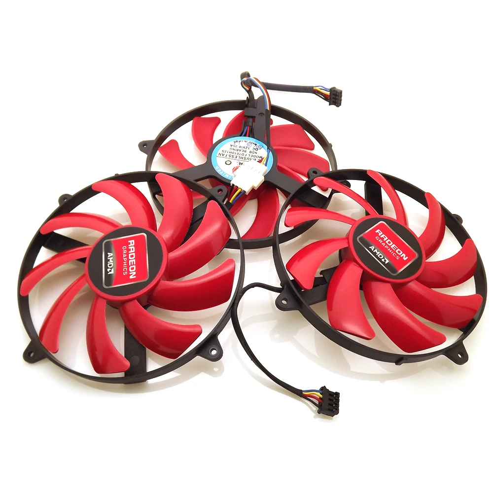 Охлаждающий вентилятор для графической карты AMD ATi Radeon HD7990 3 шт./лот NTK FD7010H12S 90 мм 12