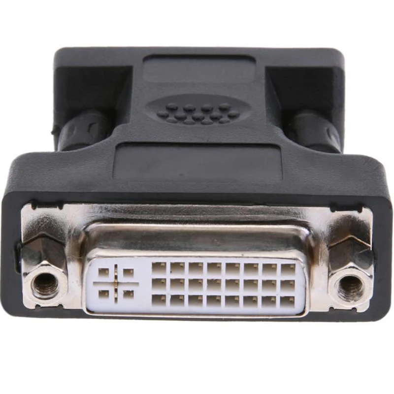 Alloyseed 24+5Pin DVI Female to 15Pin VGA Male Cable Extender Adapter Connector for connecting HDTV CRT Monitor Projector