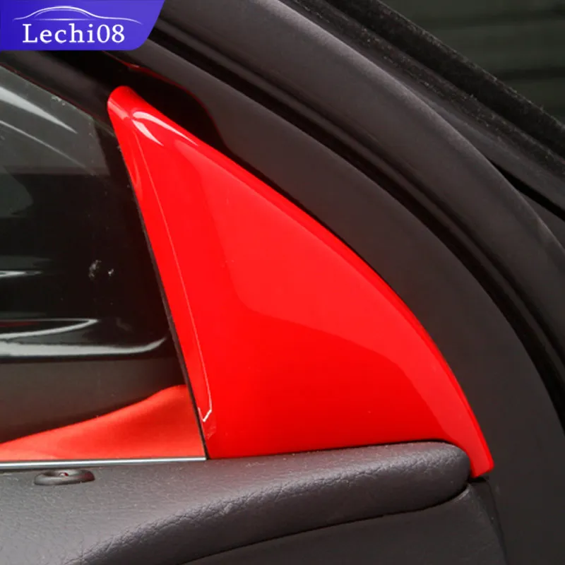 gloss red 2pcs Передний треугольник Накладка для Mercedes w177 amg/classe mercedes classe w177 clase планки/a180 Mercedes a класса w177 аксессуары - Название цвета: gloss red 2pcs