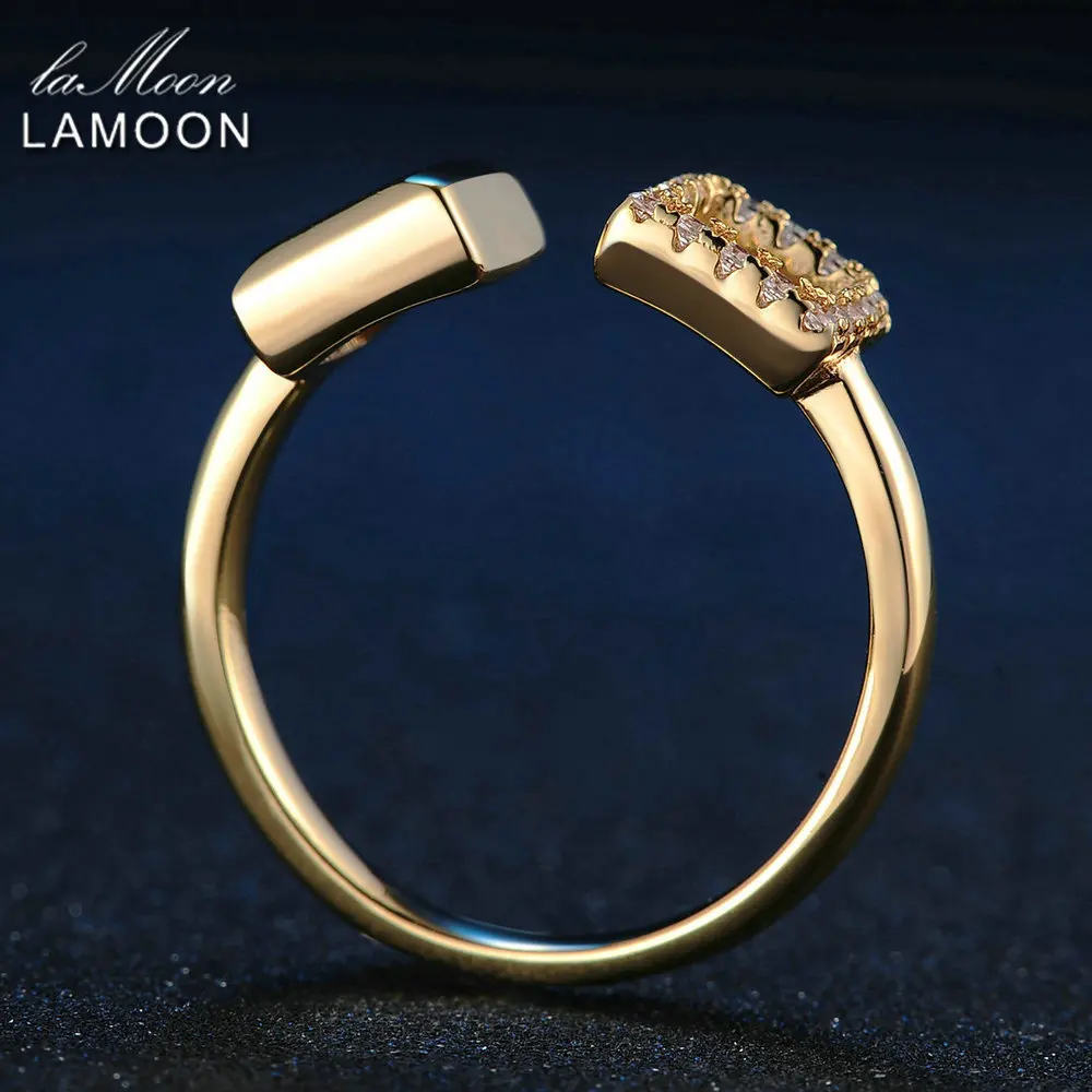 LAMOON S925 Silver Square Rings for Women 0.25ct 100% Natural Red Garnet Gemstone Ring Fine Jewelry Bijoux Wedding Band RI020 | Украшения и