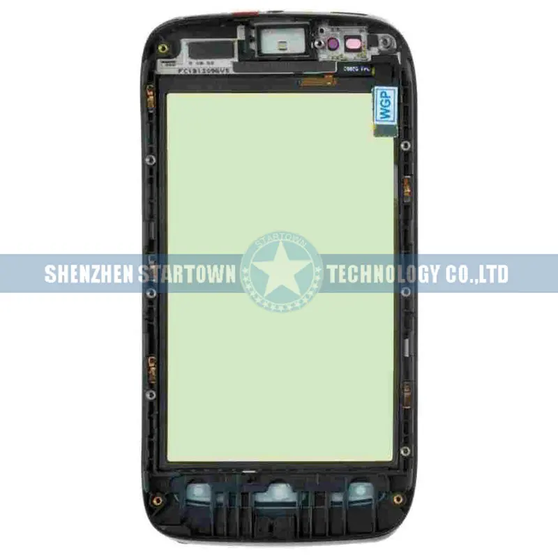 Новый черный запасные части Передний сенсорный экран дигитайзер стекло + рамка