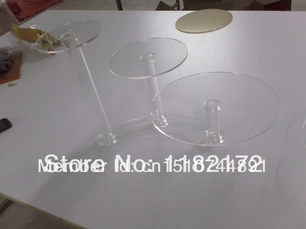 

YAXIN 3 Tier hot sell unique Layout Beautiful Acrylic Cupcake Stand Party / Wedding / Festival Supplies