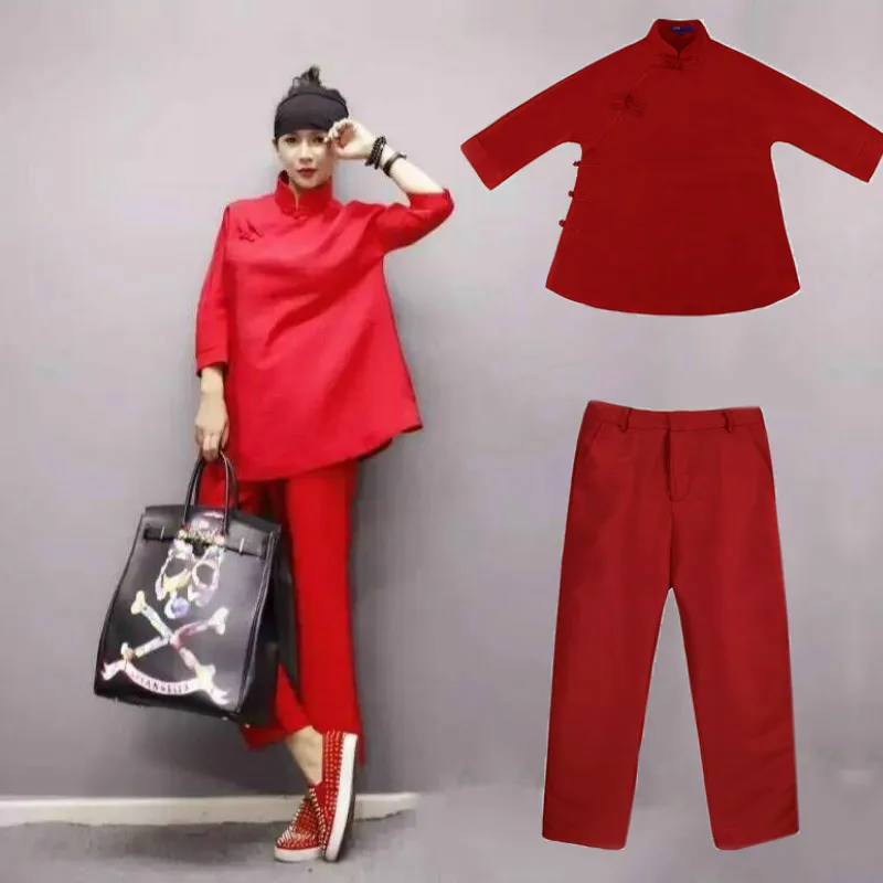 Женская одежда осенний Новый Индивидуальный Женский модный однотонный костюм в