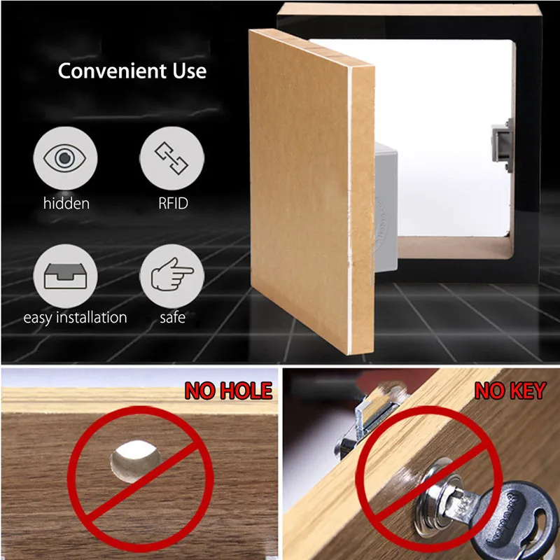 Умный домашний набор RFID замок ящика шкафа DIY Скрытый цифровой без перфорации
