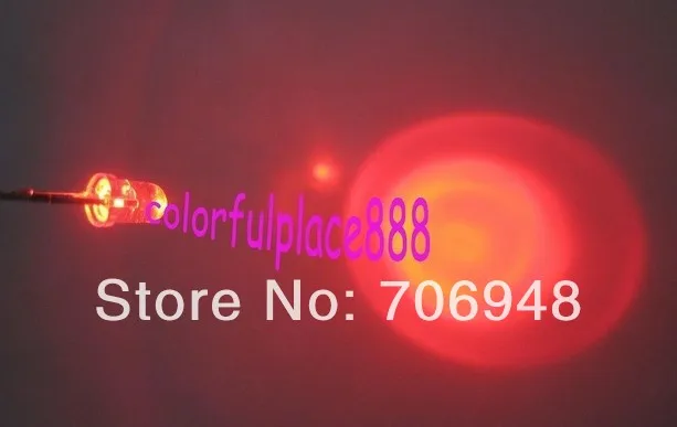

mix 3mm Red Flash Flashing Blink Water Clear Bright LED Leds
