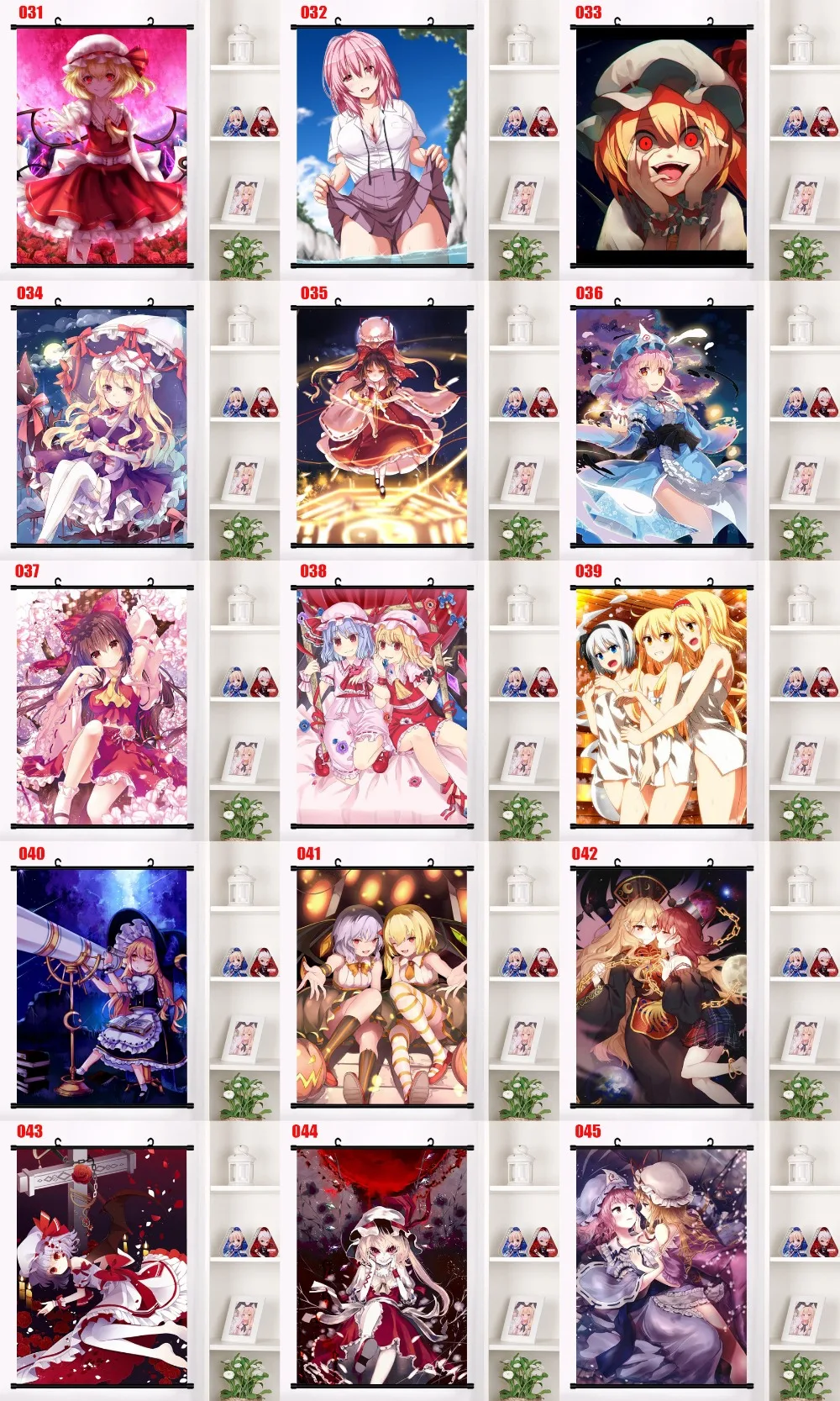 Япония Аниме TouHou проект Хакурей рейму Косплей настенный свиток Фреска плакат Настенные подвесные плакаты Otaku домашний художественный Декор коллекционные подарки