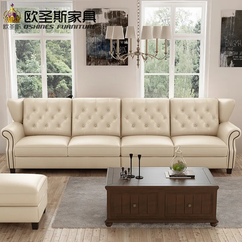 Последние наборы диванов 6 местный американский стиль Честерфилд новая