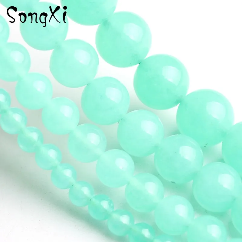 Бусины из натурального камня для браслета Chrysoprase круглые австралийские бусины
