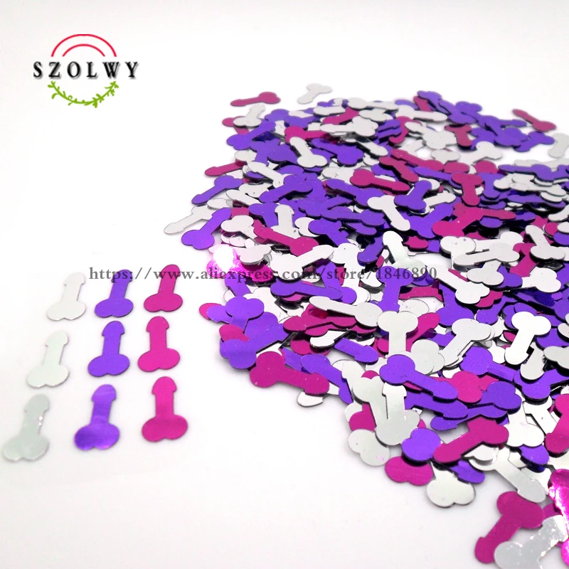 New Hen wedding party Sparkle Willy Penis confetti table decoration night bachelorette Party Valentine's Day|day|day dayday |