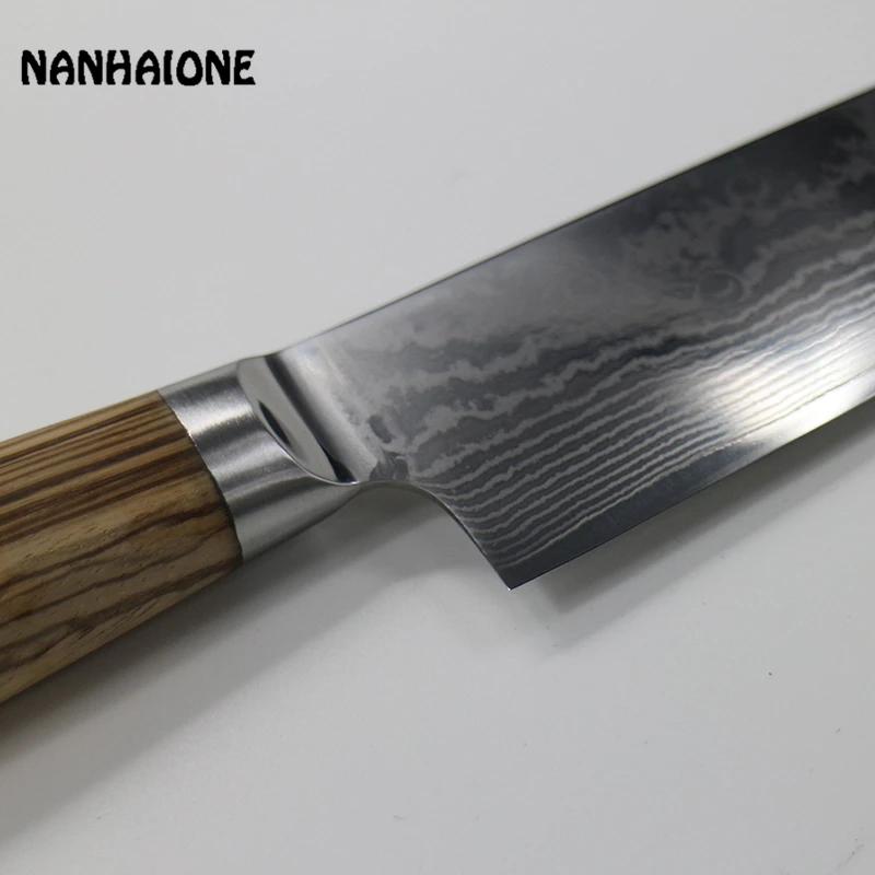 Nanhaione 67-слой японский Дамаск Дамасская сталь шеф-повар дамасский клинок Кухня Ножи micata шеф-повара Ножи CL093