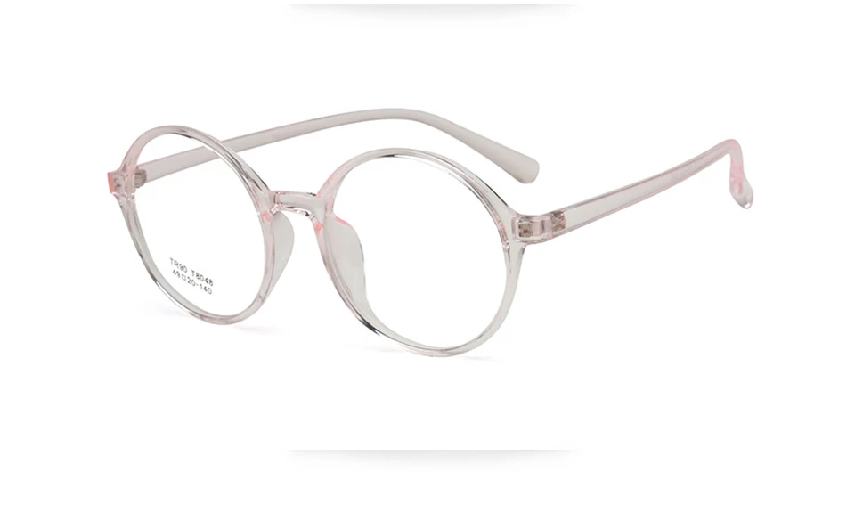 OVZA Fashion TR90 оправа для очков Ультралегкая прозрачная линза прозрачные очки для женщин и мужчин оптические очки с круглой оправой S5063
