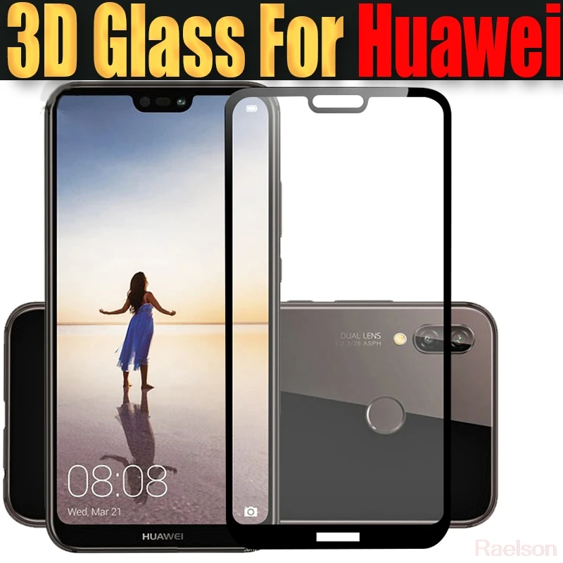 Full Cover Tempered Glass For Huawei P20 Pro P10 Lite P9 P8 2017 Screen Protector Honor 9 3D 9H glass film | Мобильные телефоны и