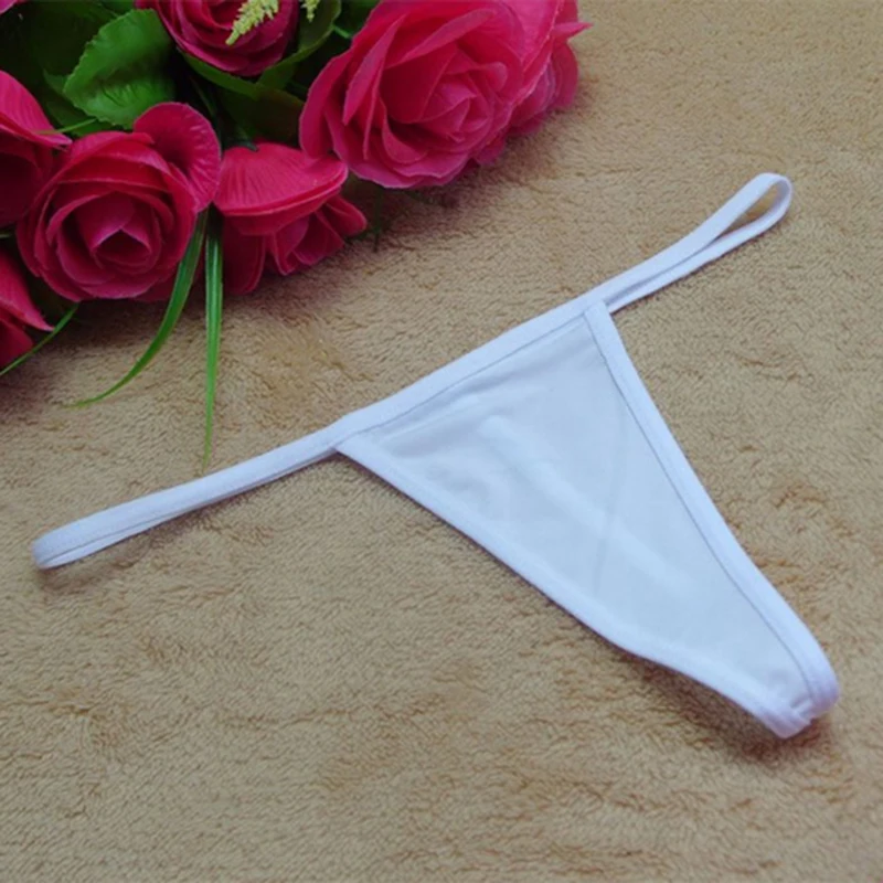 Женские мини-Трусы-бикини нижнее белье из дышащего материала с Т-образной