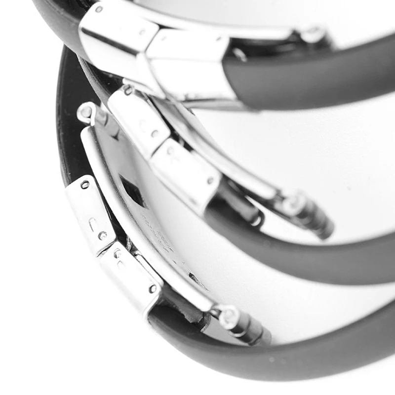 Stainless Steel 12 Constellations Black Silicone Rubber Bracelets Mens Bangle Wristbands Pulsera Jewelry | Украшения и аксессуары