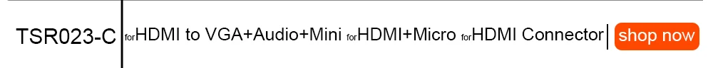 TISHRIC мини микро разъемы HDMI к VGA кабель адаптер мужчин и женщин видео конвертер для HDMI2VGA адаптер ноутбука ПК
