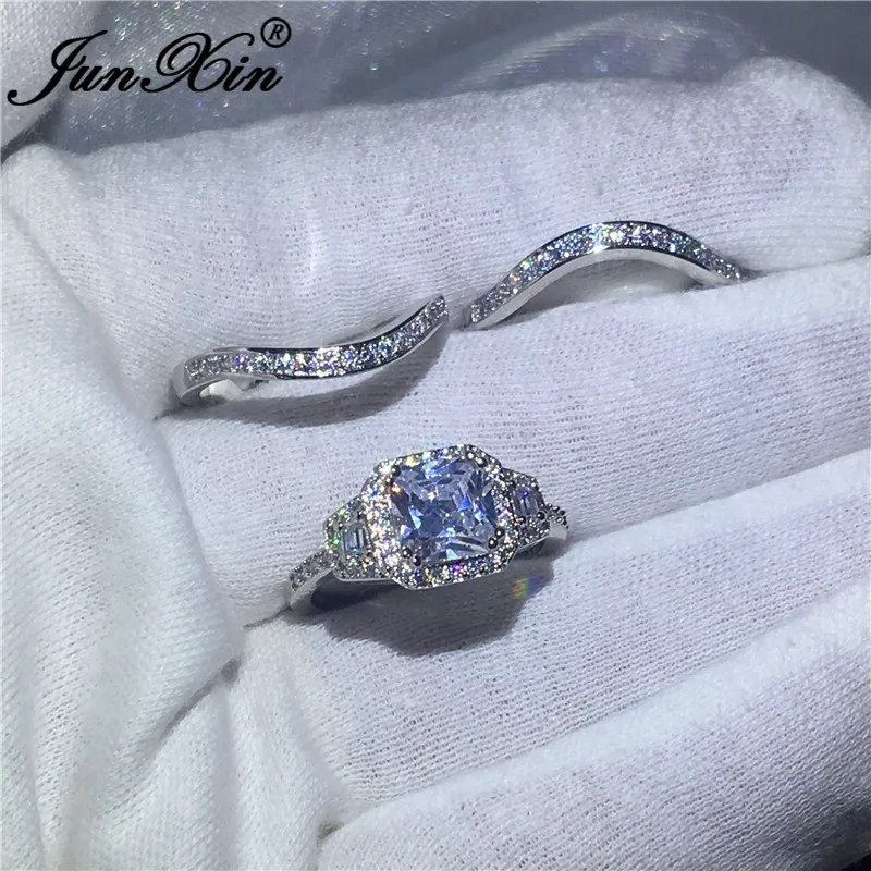 Набор женских колец в стиле бохо с белым цирконом модные ювелирные изделия