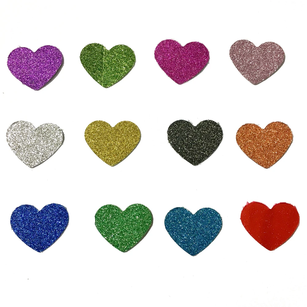 100 шт. Клей Золото Блеск Сердце Конфетти Бумаги Сердца Свадьба Таблица Разброса