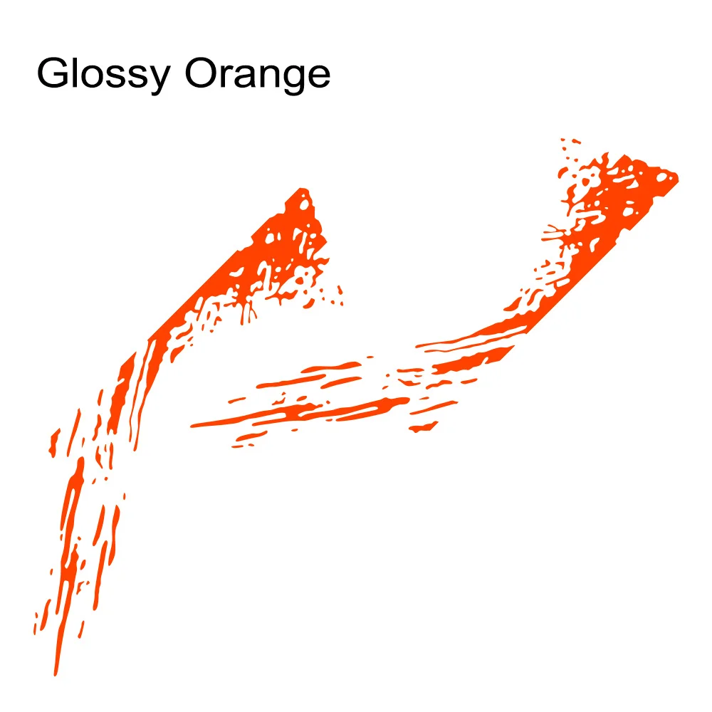 Glossy Orange Спортивные Автомобильные Боковые дверные наклейки Автомобильная виниловая пленка наклейки Стайлинг тюнинг автомобильные аксессуары для Ford Ranger внедорожный Универсальный пикап - Название цвета: Glossy Orange