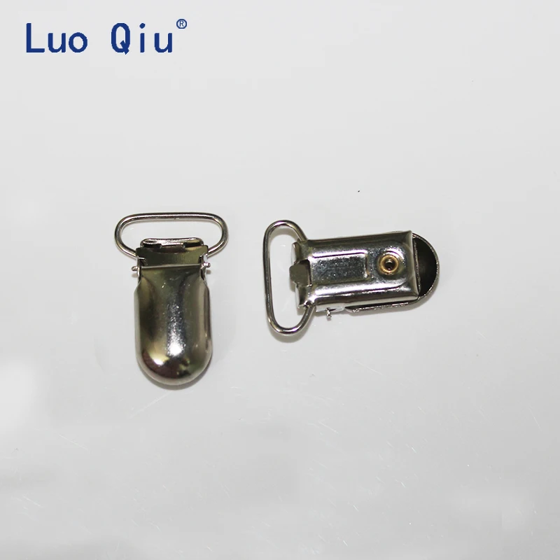 Luo Qiu 30 шт./лот u-образная форма 35*20 мм Серебряные Зажимы на подтяжках для брюк