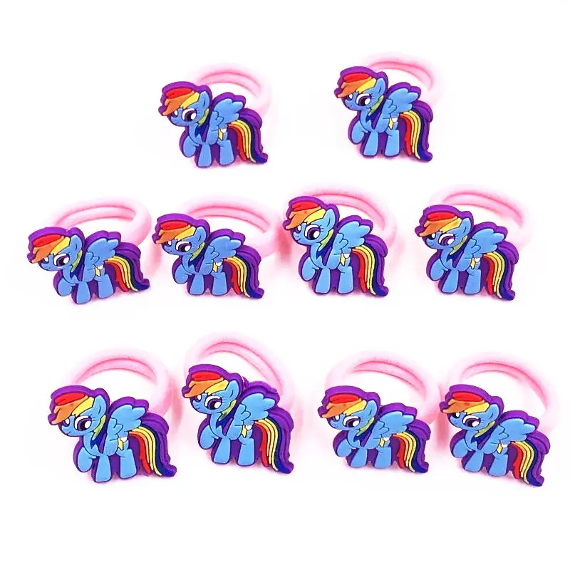 Разноцветные резинки для волос My little Horse Boli Poni 10 шт. Детские аксессуары девочек