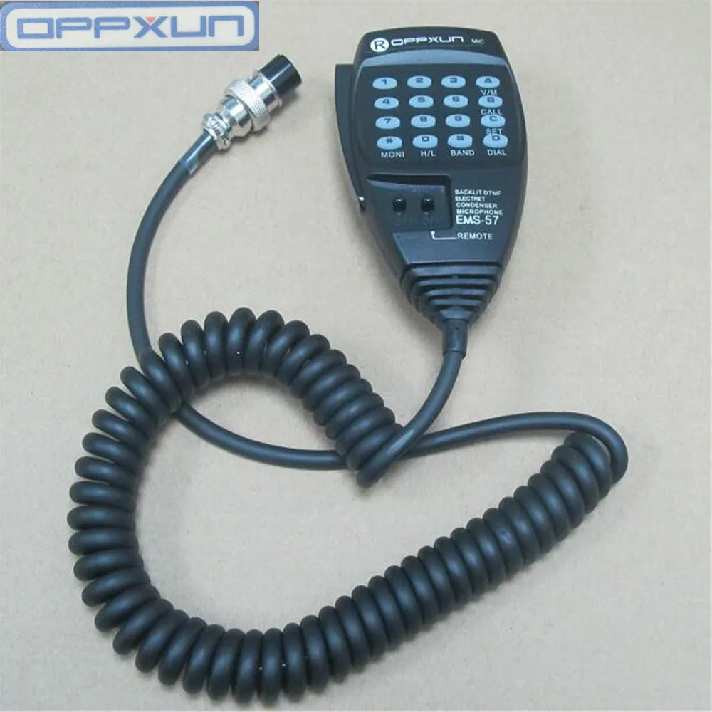 

OPPXUN Hand microphone for ALINCO EMS-57 for Radio Walkie Talkie Alinco DR135 DR235 DR425 DR635 DR435 DR06T radios