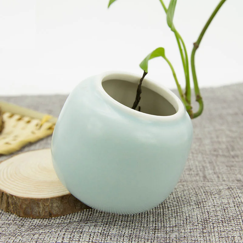 Blue Airtight 30g Matcha Caddy Porcelain Mini Tea Empty Storage canister Powder Can Sugar China Jar Decoration |