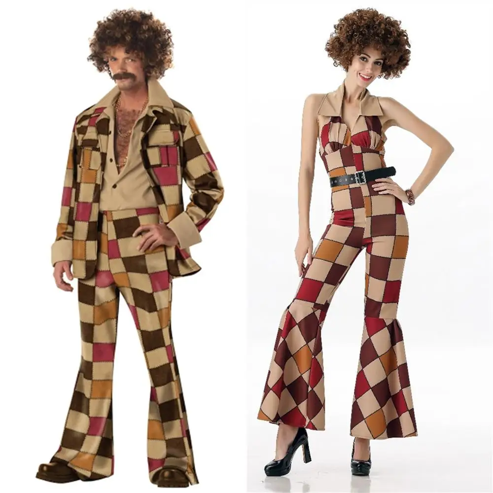 Мужские wo Men 60s 70s ретро хиппи 1960s 1970s Go костюмы в стиле диско M XL|disco costumes|xl costumescostume