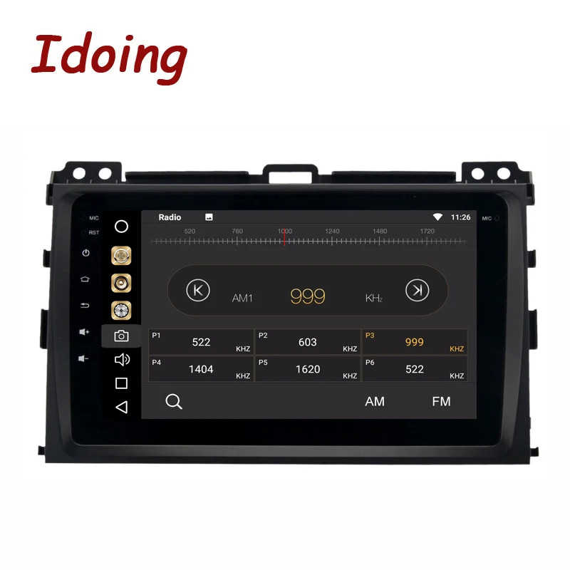 Idoing 2Din8 &quotАвтомобильный gps плеер для Toyota Prado 120 2004-2009 Android8.0/7 1 сенсорный экран