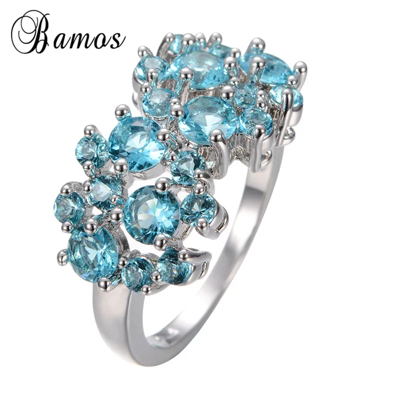 Кольцо женское из разноцветного циркония с камнем талисманом|rings for women|ring forbirthstone