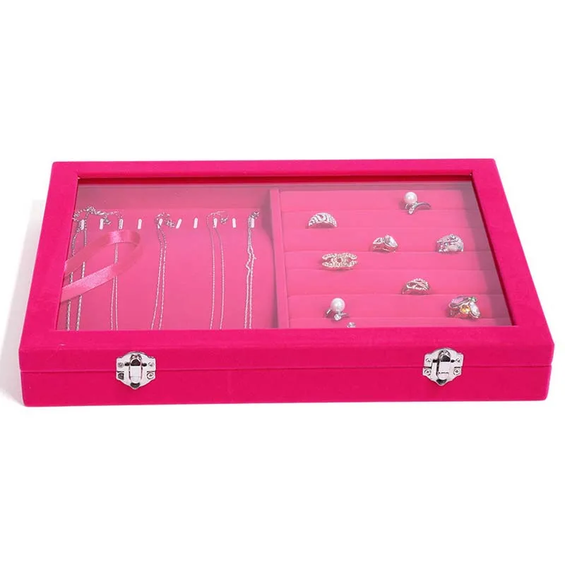 Оптовая продажа шкатулка с деревянным узором для ювелирных изделий украшений