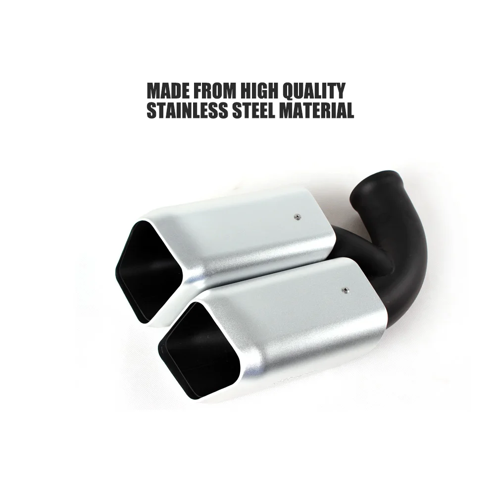 Задние короткие выхлопные наконечники трубы глушитель подходят для Porsche Cayenne V8 2011