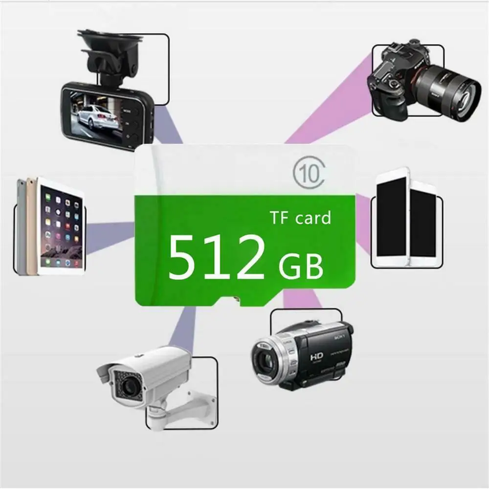

Capacity Micro-SD Memory Card 8GB 16GB 32GB 64GB 128GB 256GB 512GB Class 10+Sd-Tf For Mobile / PC CH micro sd card