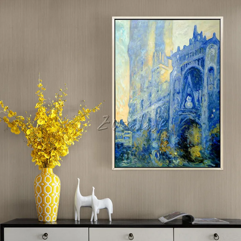 Monet церковная картина маслом на холсте известная репродукция монета настенные