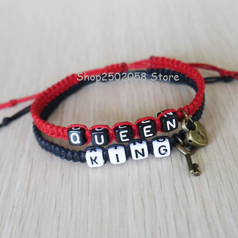 New King Queen Couples Bracelets Key Lock Loves Bracelet Anniversary Gift Boyfriend girlfriend jewelry | Украшения и аксессуары