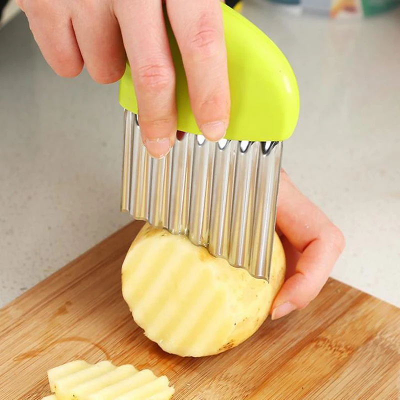 Инструмент для волнистой нарезки картофеля инструменты овощечистки кухонные