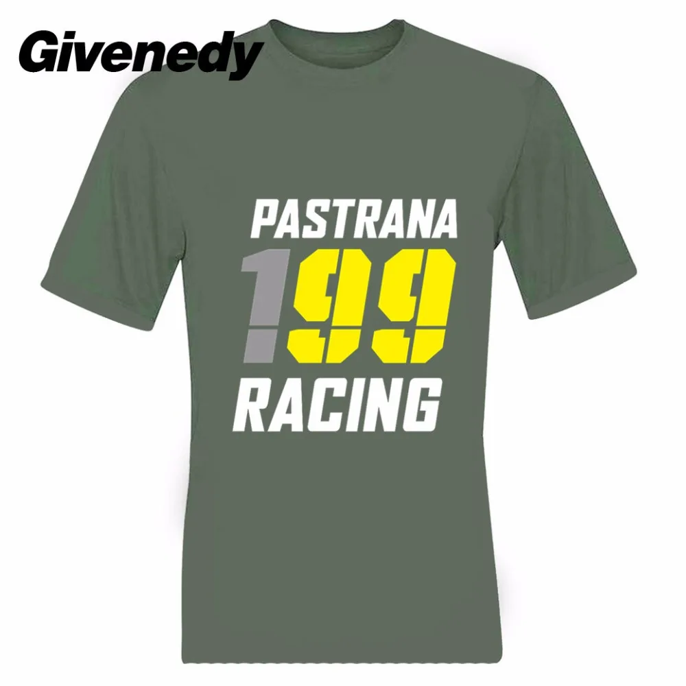 Горячая 2017 Новых Прибытия 199 Гонки пастрана Печатные Лето С Коротким Рукавом