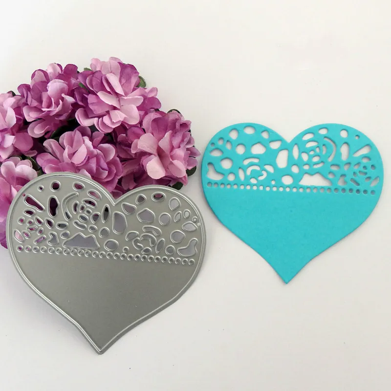 

Metal lovely rose heart Cutting Dies Stencils for DIY Scrapbooking photo album Decorative Embossing DIY Paper Cards