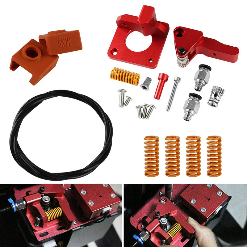 

New Hot Aluminum Dual Gear Extruder Upgrade Kit for CR-10 CR-10S 3D Printer