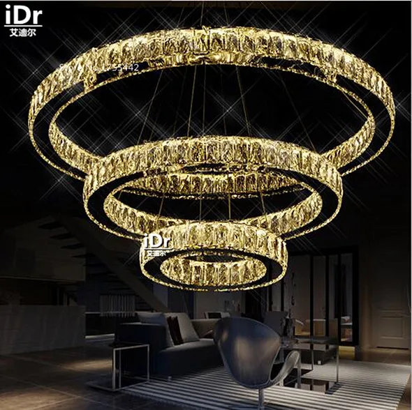 Оптовая поставка светодиодных ламп Современные хрустальные люстры гостиной