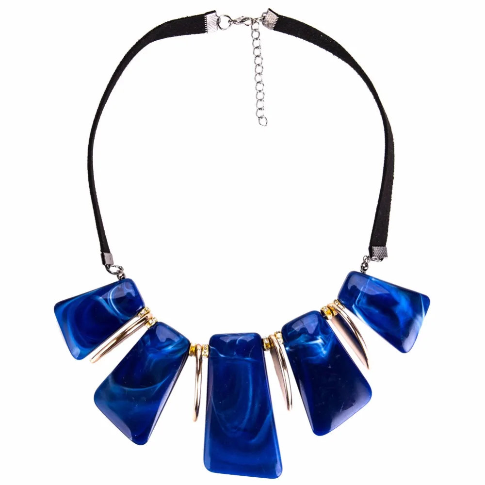 Ожерелье-чокер DiLiCa женское длинное геометрическое из смолы | Украшения и