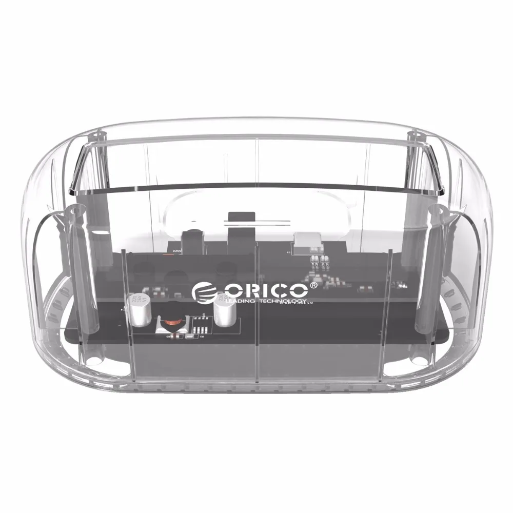 ORICO 2," /3,5" HDD прозрачная док-станция с поддержкой 8 ТБ для хранения UASP Протокол USB 3,0 SATA 3,0 жесткий диск корпус